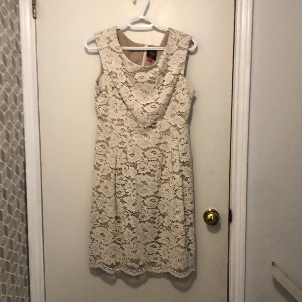 Cream lace dress